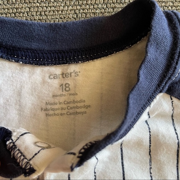 Bundle Calvin Klein & Carter’s 18M Toddler Baby Boy Kids Bodysuit Top Shorts EUC - Picture 7 of 8